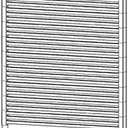 Patio Privacy Fence Screen, Outdoor Metal Slatted Decorative Privacy Screen and Panels Freestanding for Patio Divider, Decorative Slatted Fencing (6x3FT / 180x90cm)