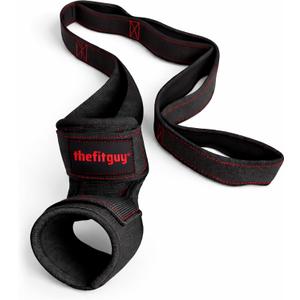 Quad Stretch Strap with Secure Ankle Support  4-Loop Quad & Hip Flexor Stretch Band for Physical Therapy, Mobility & Post-Workout Recovery, Non-Elastic Leg Stretching Strap for Home & Gym