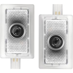 2 Pcs Door Lights Logo, Welcome Puddle Courtesy Step Lights Compatible with Challenger Accessories Never Fade Ghost Shadow Projector(Red R/T)