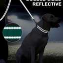 Taglory Dog Leash for Medium Large Dogs, Double-Sided Reflective Leash with Soft Neoprene Padded Handle, 1 inch by 6 ft, Fit Medium Large Breeds 20-150 lbs, Turquoise