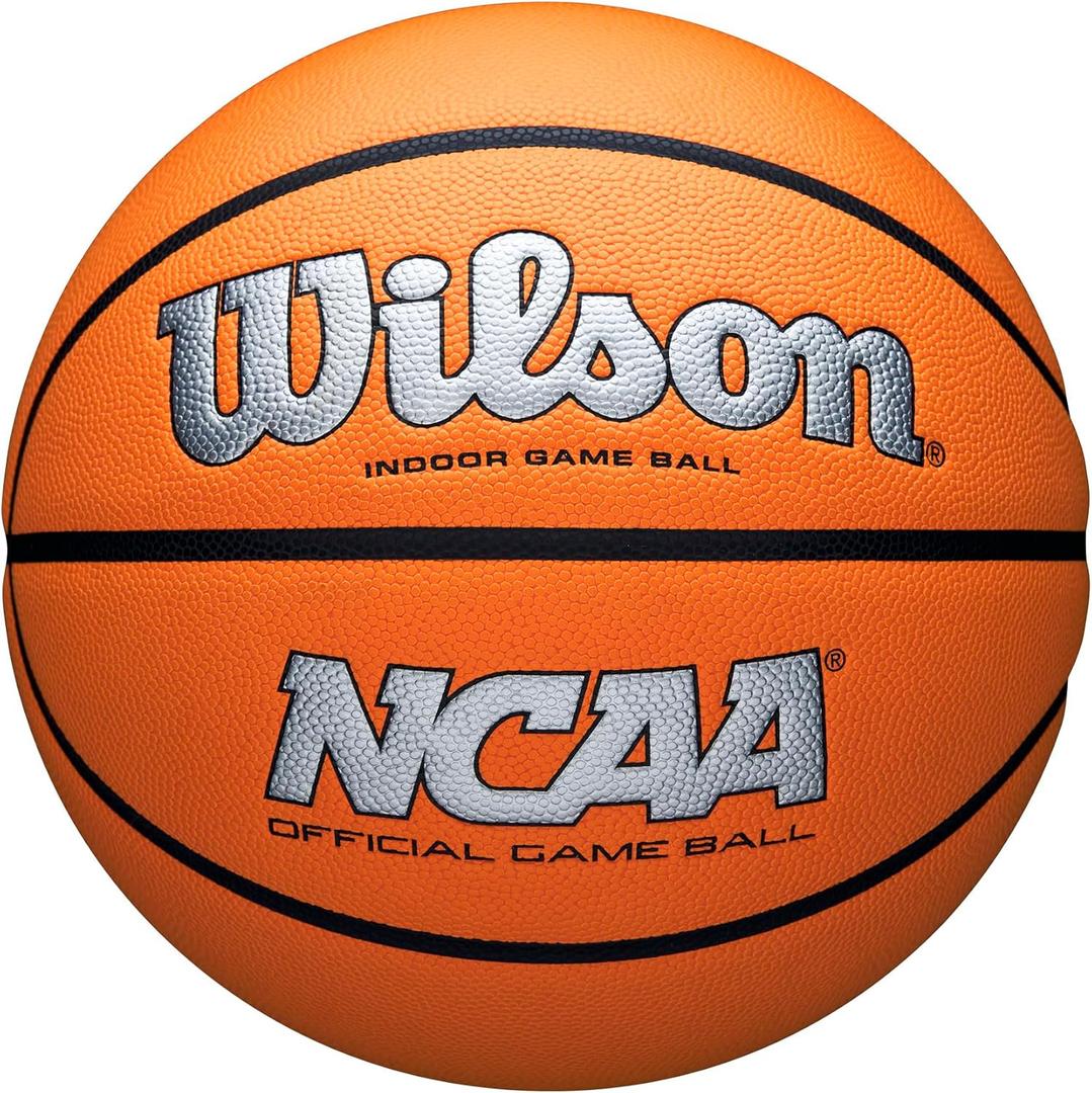 WILSON NCAA Evo NXT Official Indoor Game Basketballs - Sizes 6 and 7, Size 7 - 29.5"