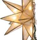 Kurt Adler UL3135 Gold Sputnik Capiz Treetop
