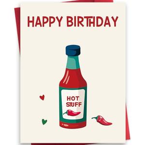 Haskerty Happy Birthday Card for Husband Wife, Funny Gifts for Boyfriend Girlfriend, Birthday Card for Him Her, Birthday Gift for Friend Bestie