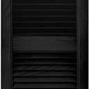 Builders Edge TV817004 15x39 BLK Louv Shutter
