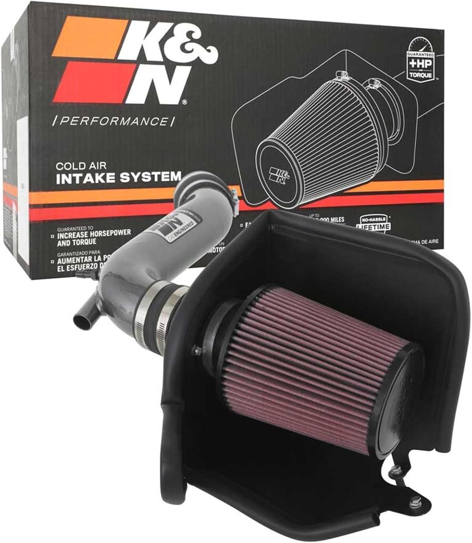 K&N Cold Air Intake System: High-Flow Air Filter, Increase Performance & Acceleration: Compatible with 2020-2024 Hyundai/Kia: Sonata, K5, 69-5326TC