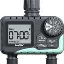 RAINPOINT Water Timer for Garden Hose - 2 Zone Sprinkler Timer with Rain Delay/Manual Watering/Automatic Irrigation for Yard Lawn (Blue)