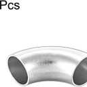uxcell Stainless Steel 304 Pipe Fitting Long Radius 90 Degree Elbow Butt-Weld 7/8-inch OD 1.5mm Thick Pipe Size 5pcs