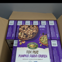 Nature's Path Organic Flax Plus Pumpkin Raisin Crunch Cereal, 12.3 oz (Pack of 12), Non-GMO, BB Date: 03/01/2026