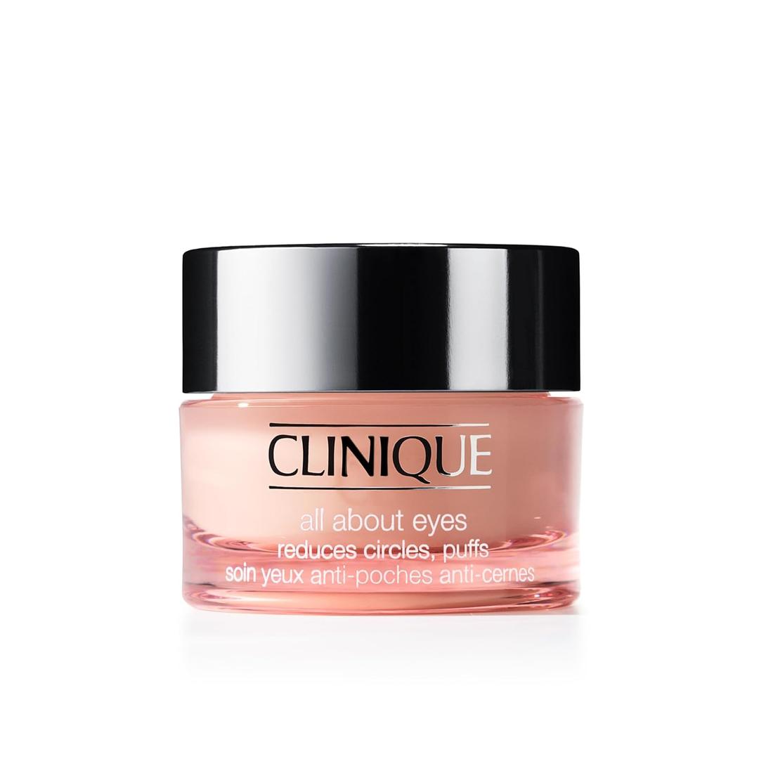 Clinique All About Eyes Lightweight Eye Cream With Vitamin C | Hydrating, Brightening, Depuffing + Dark Circle Reducing (0.5 Fl Oz (Pack of 1)
