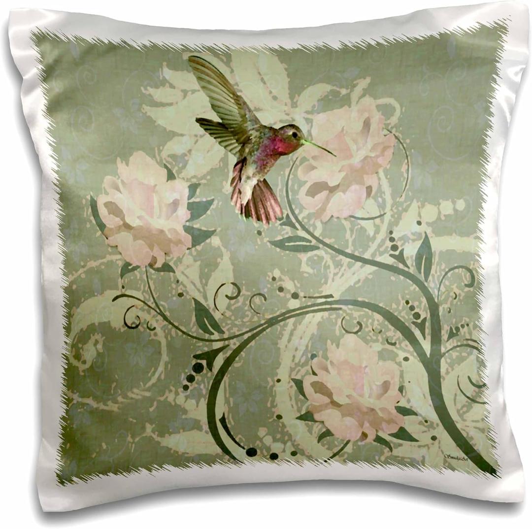 3D Rose Heavenly Nectar Pillow Case, 16" x 16"