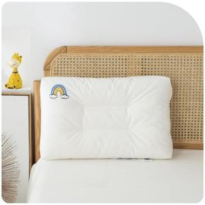 Toddler Pillow for 2,3,4,5 Years Old-11x 17-Machine Washable Soft Hypoallergenic Cotton Kids Pillows,Small Toddler Pillow for Sleeping,Travel,Crib Bed,Nap,Daycare (Rainbow)