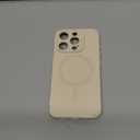 ESR for iPhone 15 Pro Case with MagSafe, Supports Magnetic Charging, Slim Liquid Silicone Case, Shock Absorbing, Screen and Camera Protection, Cloud Series, Light Tan