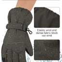 Cooraby 2 Pairs Kids Snow Ski Gloves Winter Waterproof Warm Gloves for Boys Girls Cold Weather Outdoor