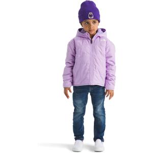 The North Face unisex-baby Reversible Shasta Full Zip Hooded Jacket (Size 4, Lite Lilac)