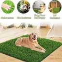 Dog Grass Pad, 51.2x31.5In Fake Grass for Dogs, Artificial Grass Pee Pad for Puppies Potty Training Indoor Outdoor