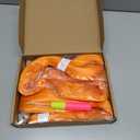 Pre stretched Braiding Hair 26 Inch Orange Braiding Hair Extensions Yaki Braids Hair Hot Water Setting Synthetic Hair Colored Braiding Hair Pre stretched Crochet Hair(26 Inch,3 Packs,Orange#)