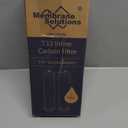 Membrane Solutions T33 Inline Water Filter, 2-Pack 1/4" Quick-Connect Replacement Cartridges for Refrigerator & Ice Maker, Post-Carbon Filter for Reverse Osmosis Systems, Push-to-Connect