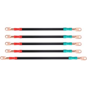 4 AWG Golf Cart Battery Cables for EZGO TXT 1994-UP 36V/48V 4 Gauge Pure Copper Wire, Size: 12"