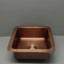 Monarch Abode 12-inch Hand Hammered Pure Copper Glasgow Dual Mount Drop in Bar Prep Sink, Drop in or Undermount Kitchen Sink, Single Dual Mount Bowl