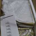 Crofy Foldable 5 Tier Corner Shelf, Metal Corner Plant Stand with Black Frame and Black Shelves, Corner Display Rack Multipurpose Shelving Unit for Living Room, Bedroom, Bathroom