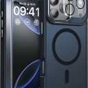 Magnetic 3 in 1 for iPhone 17 Pro Max Case, [Omni-Directional Protection] with 1x Screen Protector + 1x Camera Cover, [Seamless Work with Magsafe] Protective Silm Case for iPhone 17 Pro Max Black