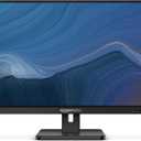 Amazon Basics 27 in IPS Monitor, Full HD 1080P, 75 Hz, Adjustable Stand, HDMI, Display Port, VGA Input, Built-in Speakers, VESA Compatible, Black
