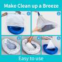 MINIVON Bedpan Liners with Super Absorbent Pads - Value Pack 30 Count - Bed pan Bag Disposable Pulling String, Medical Grade & Universal Fit Bed Pan, for Bedridden Patients, Elderly Senior, Bedbound