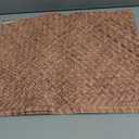 Geyee 100 Pcs Rattan Paper Place Mats Farmhouse Disposable Wicker Printed Paper Place Mats for Dinner Plates Woven Pattern Rectangle Table Mats for Dining Wedding (11.8 x 15.7 Inches)