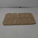 Yeaban Ivory Cream Bathroom Rugs  Thick Chenille Bath Mats | Absorbent and Washable Bath Rug Non-Slip, Plush Rugs for Bathroom, Shower, Sink - 17" x 24"