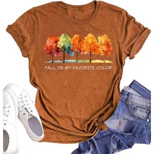 Women's T-Shirts Vintage Boho Sun Flowers Graphic Tees Cute Wildflowers Shirts Casual Summer Short Sleeve Tops (L)