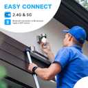 2K Light Bulb Security Camera 5G&2.4G WiFi Security Cameras Wireless Outdoor Indoor,360Bulb Cameras for Home Security Outside Indoor,Motion Detection and Alarm,Two-Way Talk,Color Night Vision 2 Pack