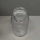 Kingrol 1 Gallon Glass Drink Dispenser with Lid and Spigot - Wide Mouth, Leak Proof Juice Pitcher- Vintage Beverage Dispenser for Party, Wedding, Picnic