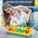 Interactive Pop up Animal Toys with Music & Light, Montessori Cause and Effect Toys for 1 Year Old Boy Girl Early Learning Musical Baby Toy 9-12-18 Months STEM Toddler Toy Age 1-2 Gift for Infant