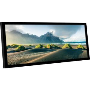 Americanflat 12x28 Picture Frame with Polished Plexiglass - Gallery Style Frame with Engineered Wood - Signature Collection - Photo Frame for Wall Display - Black