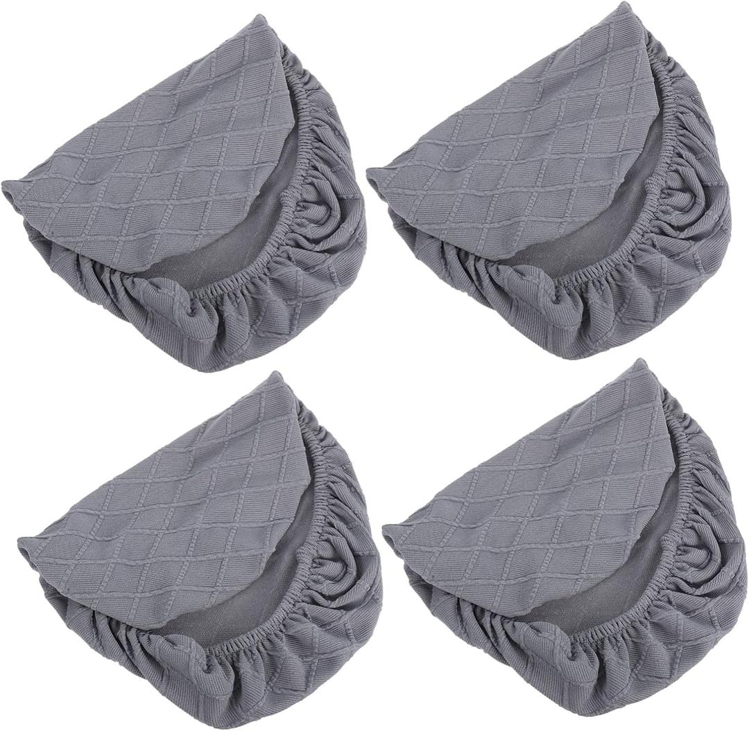 DECHOUS 3Pcs Elastic Rectangle Stool Covers Removable Chair Slipcover for Vanity Stool Dining Room Chair Stretch Slipcover Washable Cover
