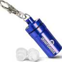 DownBeats Reusable High Fidelity Hearing Protection: Ear Plugs for Concerts, Music, and Musicians (Clear Ear Plugs, Blue Case) (Smaller Fit)