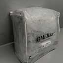 OMERAI Washable Rug 8'x10' Abstract Machine Washable Area Rugs for Living Room Ultra-Thin Non Slip Stain Resistant Modern Large Carpet for Bedroom Dining Room Office (Grey-Beige)