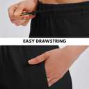 PINSPARK Womens Sweat Shorts Casual Soft Athletic Short Elastic Waisted Comfy Lounge Shorts Activewear 3" with Pockets (Black, XXL)