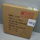 POZINO Round Mirror, 15" Rope Hanging Mirror, Farmhouse Circle Mirrors, Black Metal Frame Wall Mirrors for Bathroom, Bedroom, Living Room, Entryway, Fireplace, Home Decor