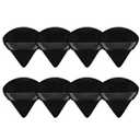 FAVYC 8Pcs Triangle Powder Puffs Face Soft Triangle Makeup Puff Velour Cosmetic Sponge Beauty Makeup Tools (Black)