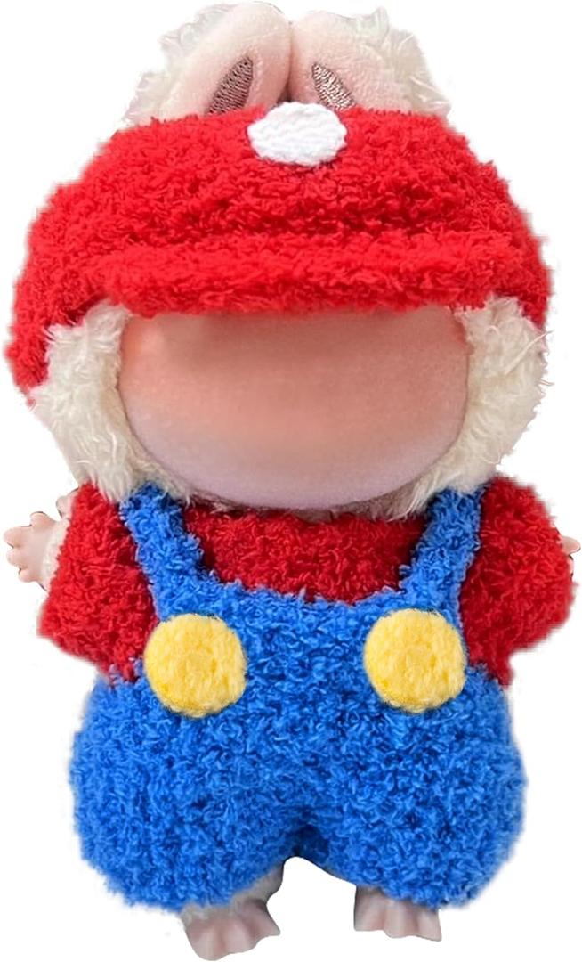Clothes Fit for 17CM Doll, Fashion Doll Clothes Outfit Set Cute Theme Designer Toys Dress Accessories for Collector Fans Display Case (Red Blue Set)