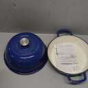Enamelled Cast Iron Dutch Oven Pot – Dutch Oven For Sourdough Bread Baking – Cast Iron Bread Pot – Dark Blue, 6 Quarts, 22cm – by Nuovva
