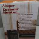 Space Heater, 1500W Electric Heaters Indoor Portable with Thermostat, PTC Fast Heating Ceramic Room Small Heater with Heating and Fan Modes for Bedroom, Office and Indoor Use (10IN)