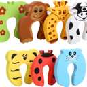 HNYYZL Door Stoppers,7Pcs Baby Proofing Corner Protector Baby Cartoon Animal Door Stop Soft Foam Cushion Baby Finger Protector,Prevent Child or Pet from Getting Locked in Room