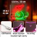 Green&Red Neon Sign Led Neon Lights Signs for Wall Decor USB Powered Led Signs for Room Decoration-Billiard Lady