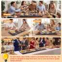 41.3" x 15"Food Warmers for Parties Buffet, 5-in-1 Electric Warming Trays for Buffets Party, Glass Food Warming Mat with 17 Heat Levels & 12H Timer for Family Dinners Catering Gatherings