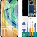 TFT for Samsung Galaxy S10 Screen Replacement for Samsung S10 LCD Digitizer Repair Kits for Samsung S10 Screen Replacement SM-G973U Touch Display Assembly with Frame (Without Fingerprint Function)
