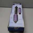 Conair 2-in-1 Hot Air Curling Combo, Includes 1.5-inch Curl Brush and 1-inch Aluminum Bristle Brush (Black / Purple)