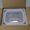 PrepNaturals 5 Pack 34 Oz Glass Meal Prep Containers - Dishwasher Microwave Freezer Oven Safe - Glass Storage Containers with Lids (Multi-Compartment)