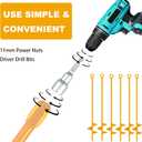 18'' Shed Anchors for High Wind,Heavy Duty Metal Hurricane Ground Stakes Anchors Screw in Trampoline Anchors for Swing SetCamping Tent,Car Ports,Canopy,Sand Tent,Gazebo,Dog (Yellow)